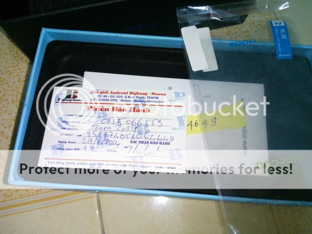 Điện thoại 8 nhân 1.7GHz, RAM 2GB, màn hình 5.5 inch FULLBOX = 6tr5 - 3