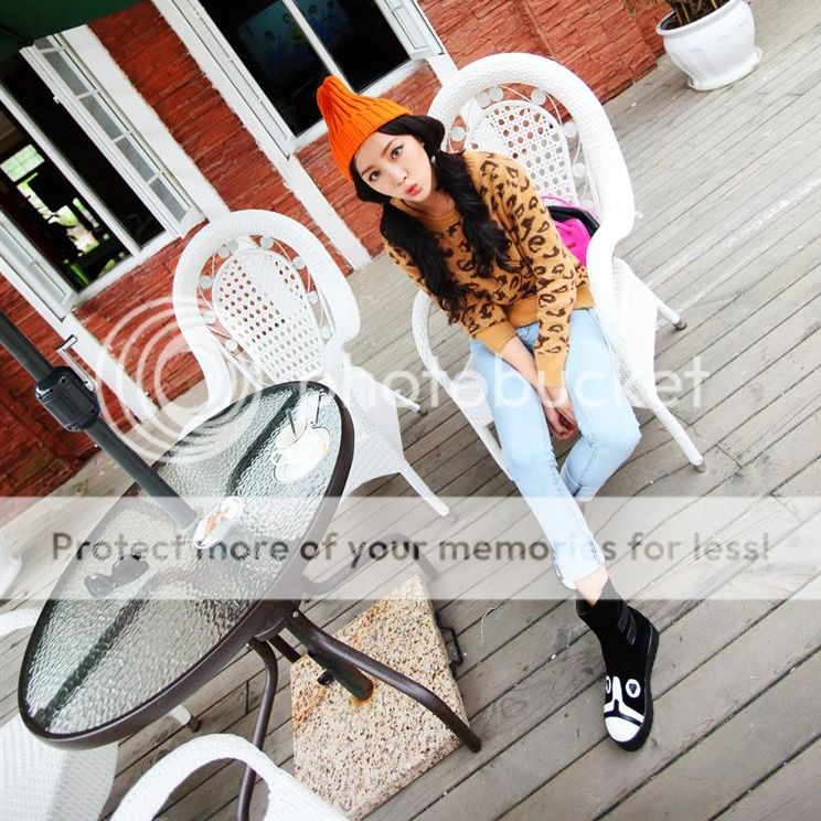 New Womens Ankle Boots Youth Cute Cat Face Flat Shoes Cartoon Casual