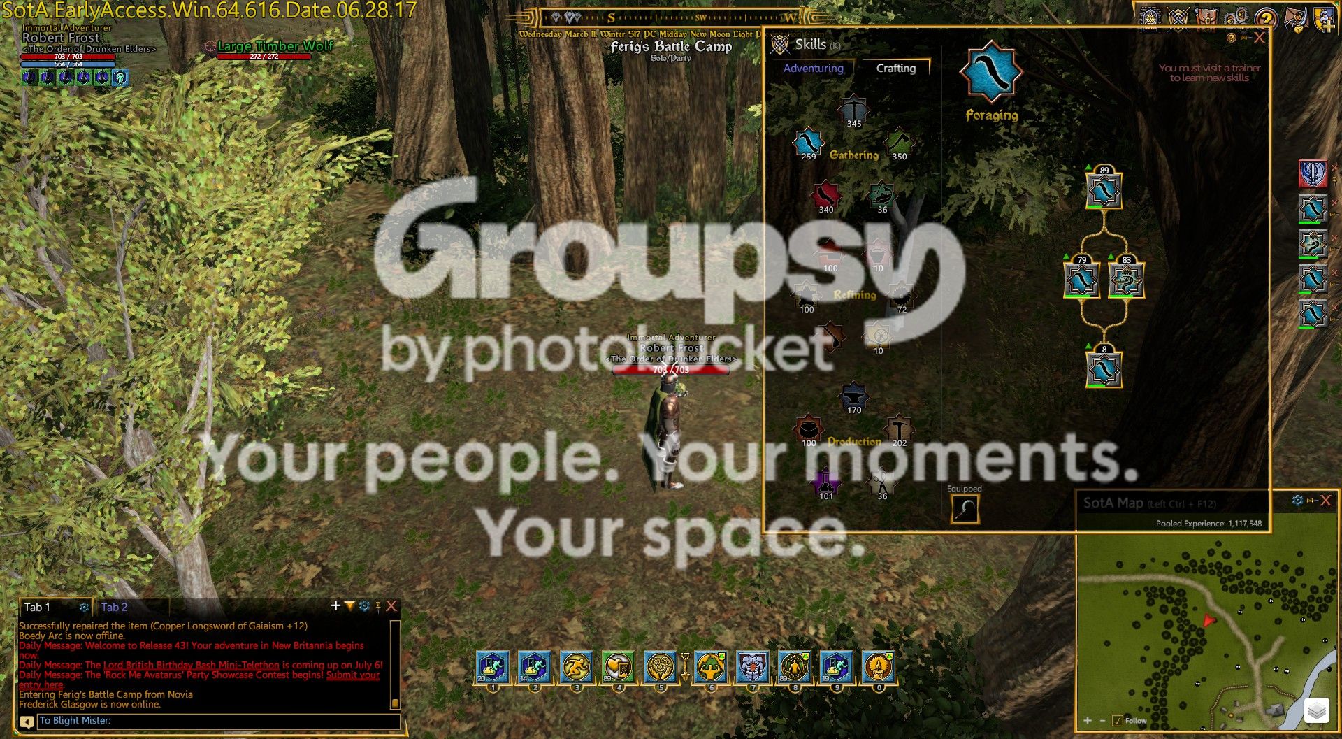 [Known] Skills pin'd to HUD don't show 
